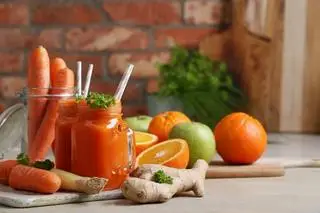 Hình ảnh Cam mix Cà rốt, vị gừng