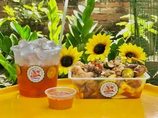 Hình ảnh Combo SỐT ME Chân gà /MỀ GÀ /Trà Thái Đỏ (LỚN)