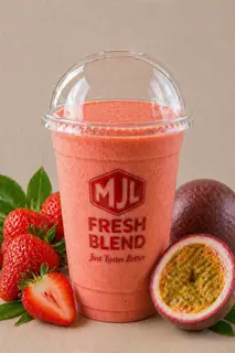 Hình ảnh Sinh Tố Dâu & Chanh dây ( Strawberry & Passion Fruit Smoothie)