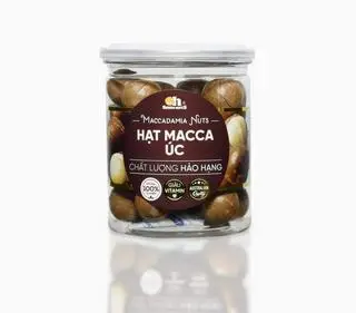 Hình ảnh Hạt Macca Úc - hộp 215gr
