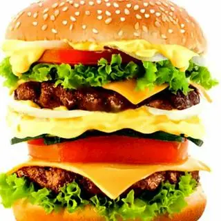 Hình ảnh HAMBURGER 2 TẦNG FULL TOPPING
