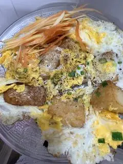 Hình ảnh Bột Chiên Bò + Trứng + Pate