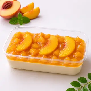 Hình ảnh Panna Cotta Đào Miếng