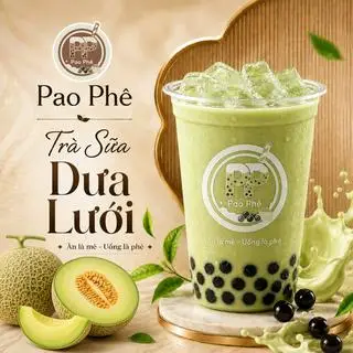 Hình ảnh Trà sữa dưa lưới