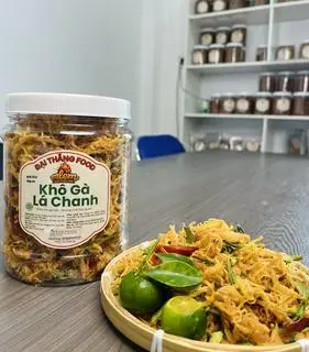 Hình ảnh Khô gà lá chanh (hủ) 500gr