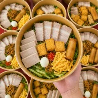 Hình ảnh Bún Nước Tương Đầy Đủ 