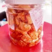 Hình ảnh 100Gr Top Mỡ Da Giòn Gim Mắm Tỏi Cay