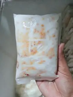 Hình ảnh 5 bịch kem chuối sợi dừa truyền thống