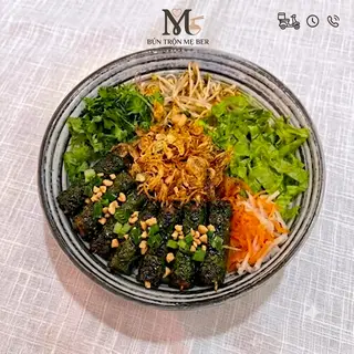 Hình ảnh Bún trộn bò cuốn lá lốt