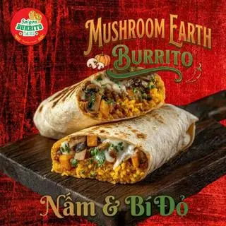 Hình ảnh Mushroom Earth Burrito | Nấm • Bí Đỏ