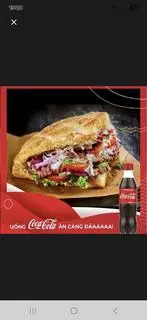 Hình ảnh combo 01Bánh doner kebab + 01 cocacola