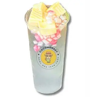 Hình ảnh Nước dừa khúc bạch phô mai tươi + trân châu dừa (500ml)