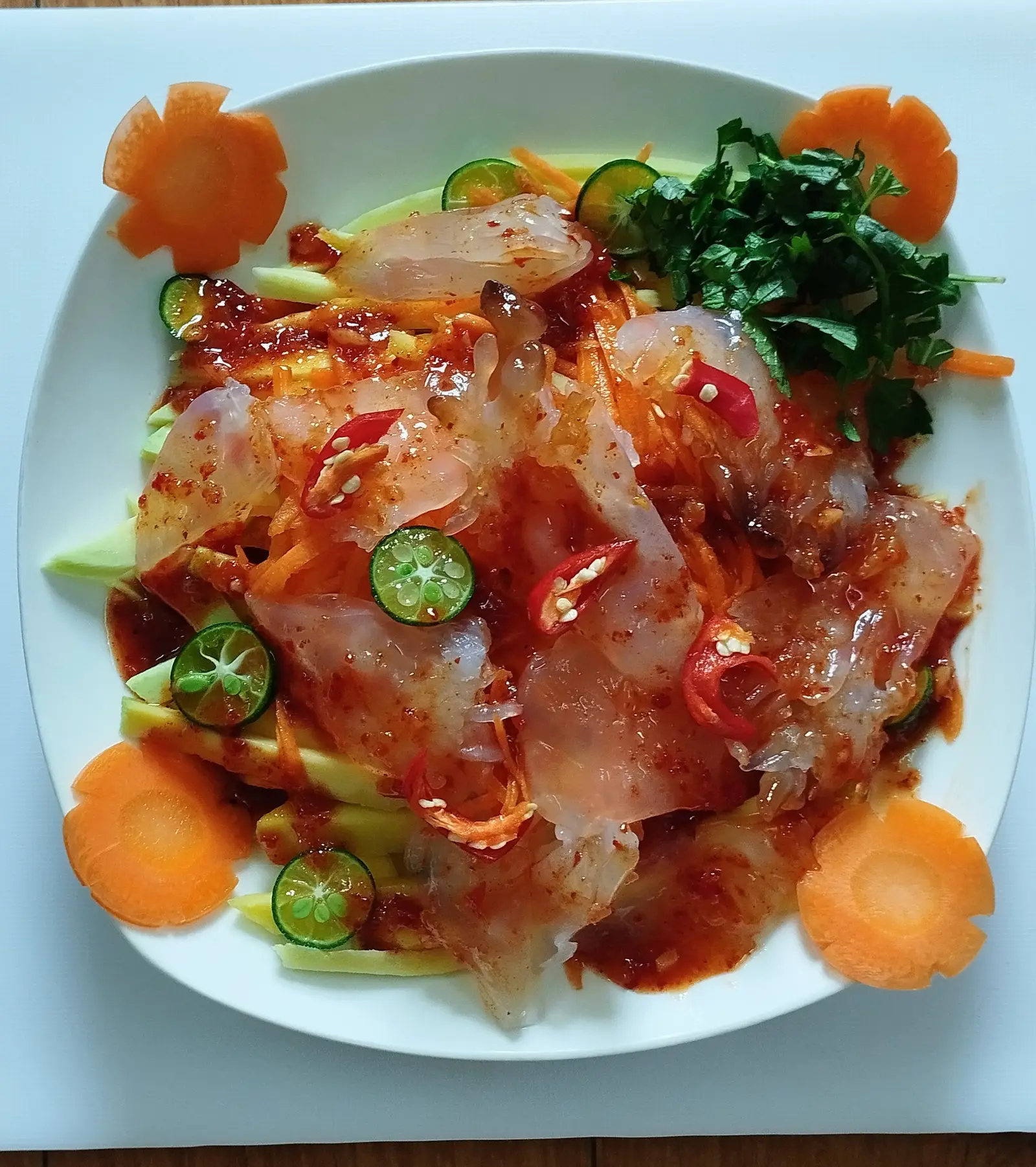Hình ảnh Sứa sốt Thái phần CHÂN (180g)