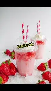 Hình ảnh sữa chua dâu 