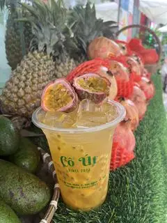 Hình ảnh Cam - chanh dây ly khổng lồ