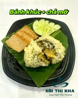 Hình ảnh Bánh khúc kèm chả mỡ gia truyền