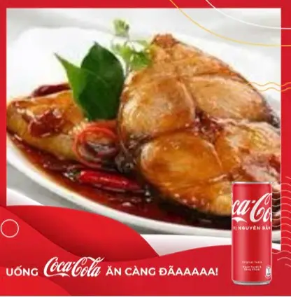 Hình ảnh Cơm cá kho + Coca Cola