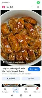 Hình ảnh Cơm đùi gà lọc xương sốt Thái