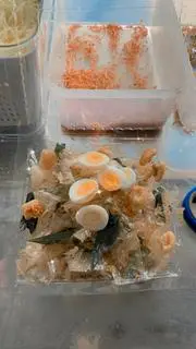 Hình ảnh Bánh Tráng Dẻo Tỏi Tóp Mỡ - Trứng Lòng Đào