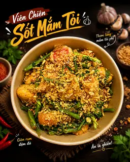 Hình ảnh Viên chiên sốt mắm tỏi