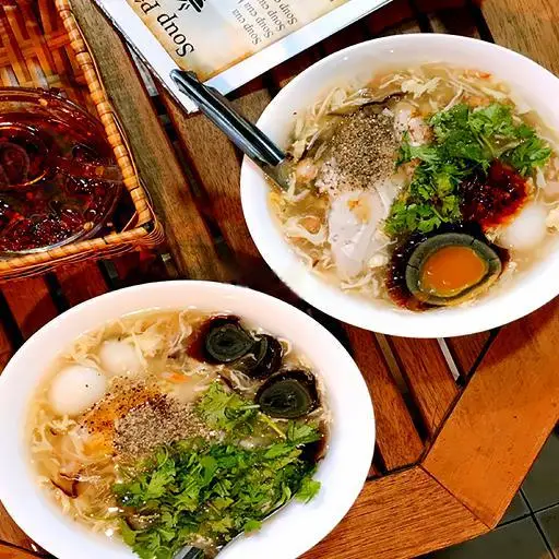 Hình ảnh Súp chay trứng bắc thảo