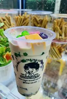 Hình ảnh trà sữa (chọn vị) + thêm topping (M)