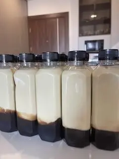Hình ảnh Trà sữa gạo rang thạch sương sáo - Chai 330ml