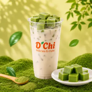 Hình ảnh Xanh Sữa Nhài Pudding Matcha tươi