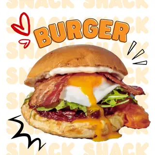 Hình ảnh Burger Thịt Xông Khói Trứng