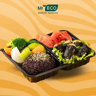 Hình ảnh Cơm gạo lức chả ức gà cuộn rong biển