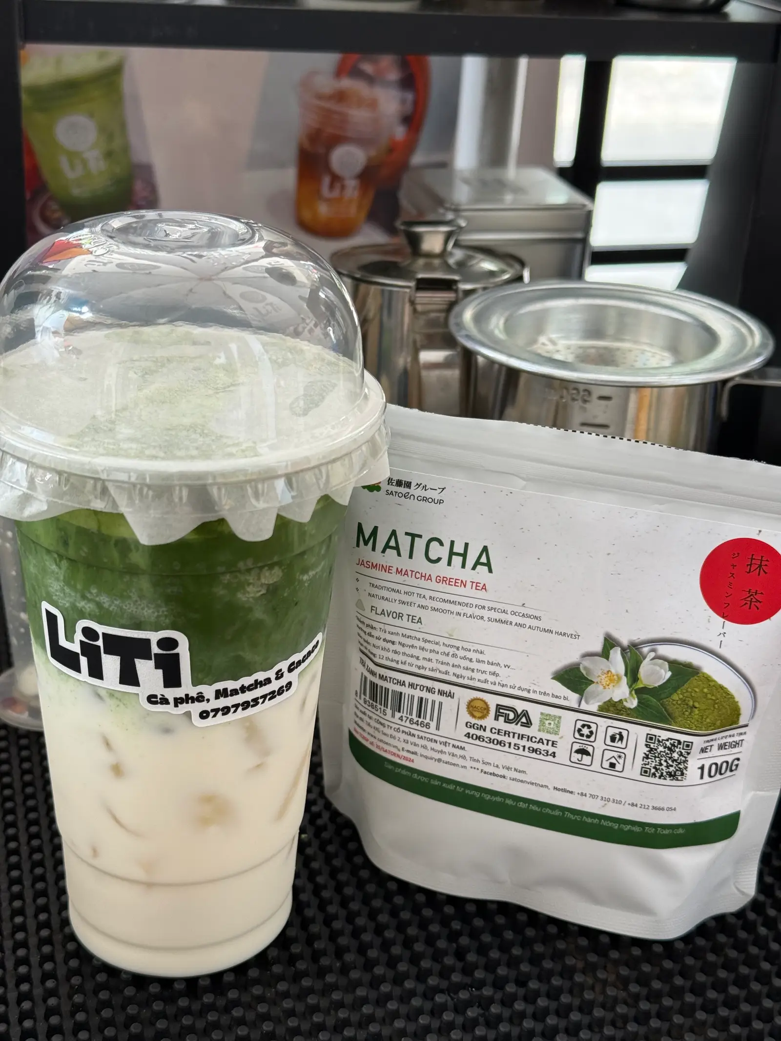 Hình ảnh Matcha latte SATOEN LÀI
