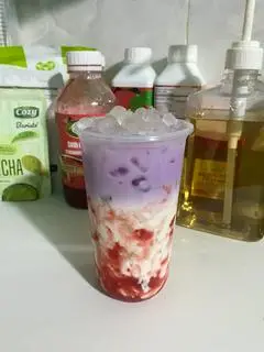 Hình ảnh Khoai Môn Latte Dâu 