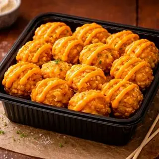 Hình ảnh Gà popcorn sốt phô mai