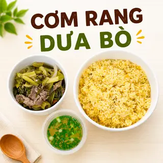 Hình ảnh Cơm rang dưa bò - 1 trứng ốp