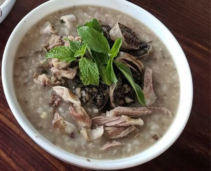 Hình ảnh Cháo dạ dầy lòng non +dồi