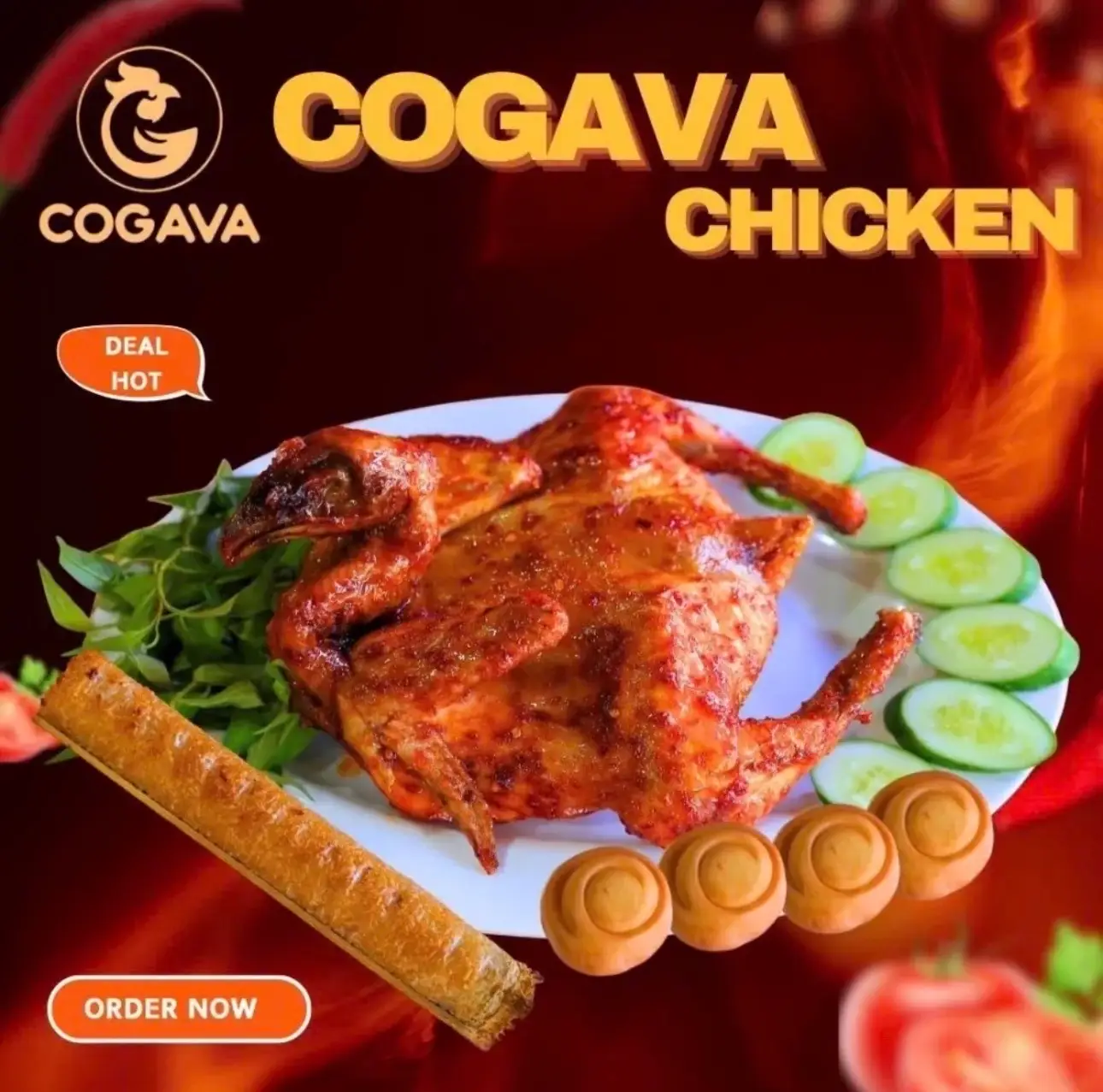 Hình ảnh Combo Gà Mắm Nhĩ + 2 Cơm Lam + 2 Bánh Bao