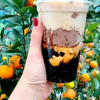 Hình ảnh Trà sữa dầm milo caramen