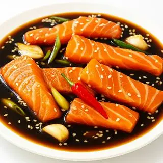 Hình ảnh Cá hồi ngâm tương