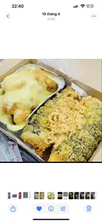 Hình ảnh Set cơm cuộn chiên - gà rán sốt phô mai tan chảy