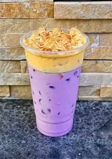 Hình ảnh Trà sữa khoai môn kem muối 