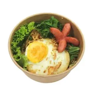 Hình ảnh Mì Trộn Trứng Xúc Xích