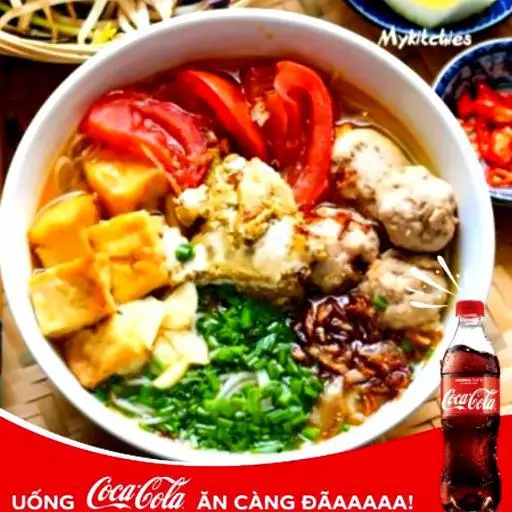 Hình ảnh Bún Riêu Bò + Coca