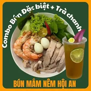 Hình ảnh Bún mắm nêm đặc biệt + trà chanh Hội An