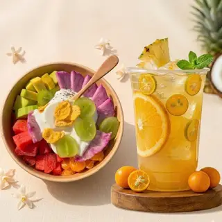 Hình ảnh COMBO 1 NGƯỜI: TRÁI CÂY TÔ + 1 NƯỚC TỰ CHỌN