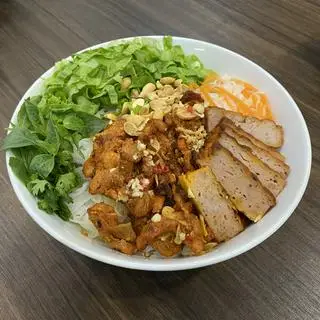 Hình ảnh Bún trộn thịt nướng - nem nướng