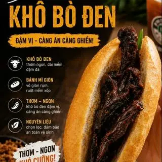 Hình ảnh Bánh mì Khô Bò Đen