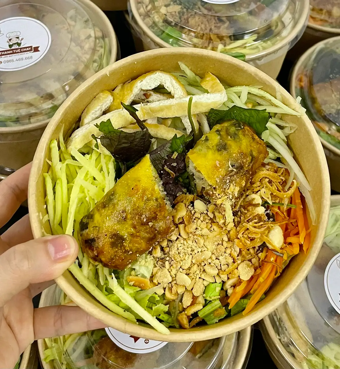 Hình ảnh Bún trộn chay