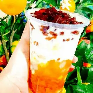 Hình ảnh Trà sữa xoài đậu đỏ