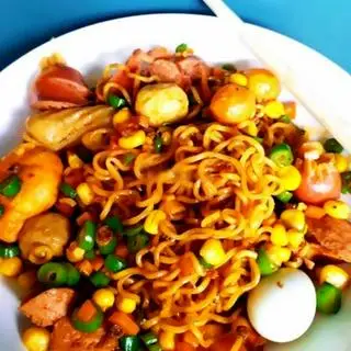 Hình ảnh Mỳ trộn tôm con surimi