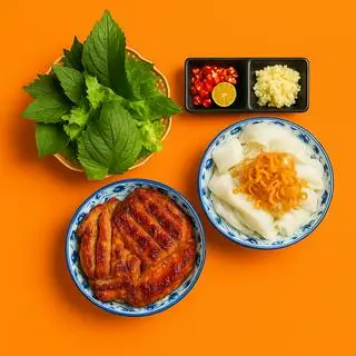 Hình ảnh Bánh ướt chả ngon ( Chả Vuông + Ba Rọi ) 